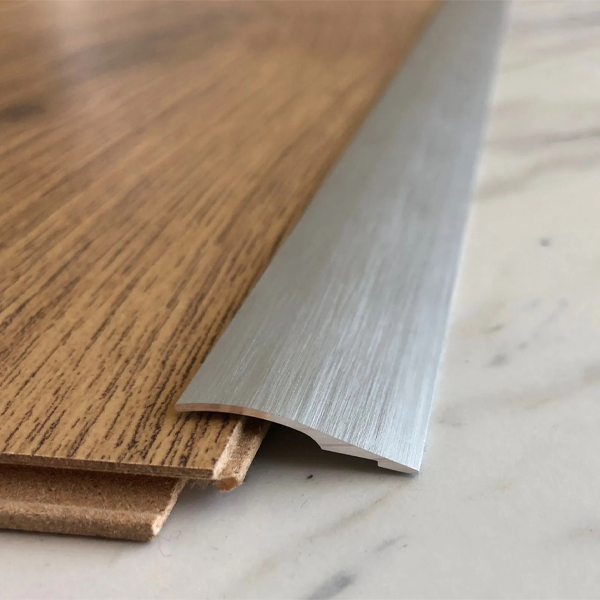 Brushed Aluminium 26mm Wide Threshold Ramp Door Floor Bar Edge Trim