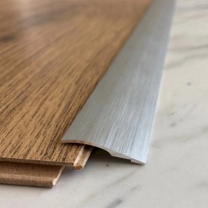 Brushed Aluminium 26mm Wide Threshold Ramp Door Floor Bar Edge Trim