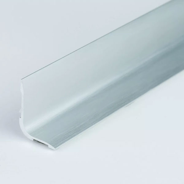 Brushed Aluminium Self-Adhesive 0.93m Long - Skirting Board 