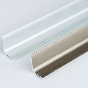 Brushed Aluminium Self-Adhesive 0.93m Long - Skirting Board 