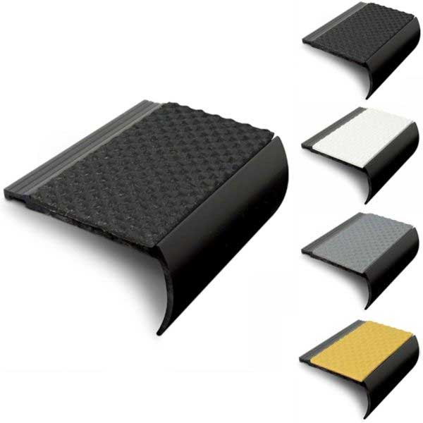 Bullnose 72mm x 38mm Non Slip Hard Nose PVC Tredsafe Stair Nosing