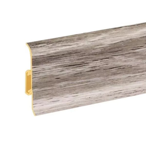 Carballo Oak PVC Skirting Board & Accessories Cable Cover with Flexible Edges