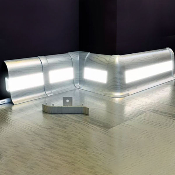 Caucasian Ash Accessories and PVC Skirting Board Flooring Trim 