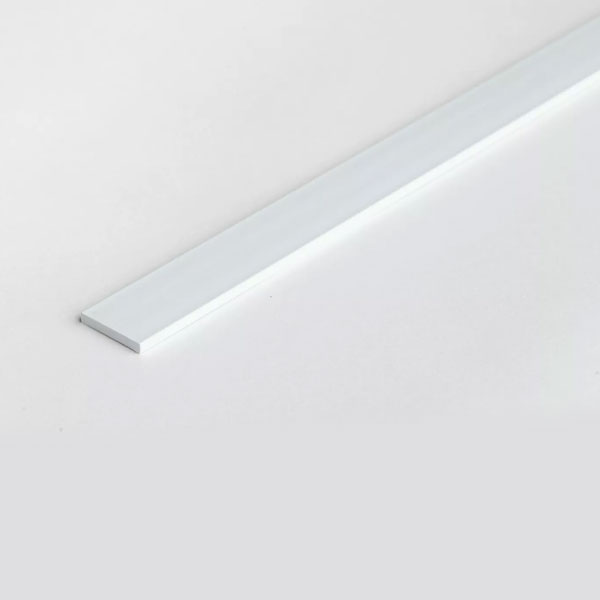 Durable PVC Architrave Cover Flat Bar - 1m Long