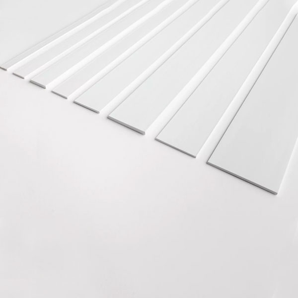 Durable PVC Architrave Cover Flat Bar - 1m Long