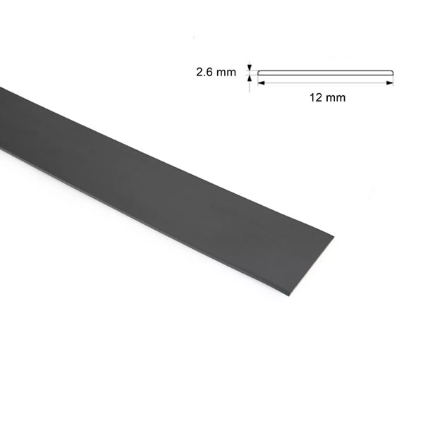 Durable PVC Architrave Cover Flat Bar - 1m Long