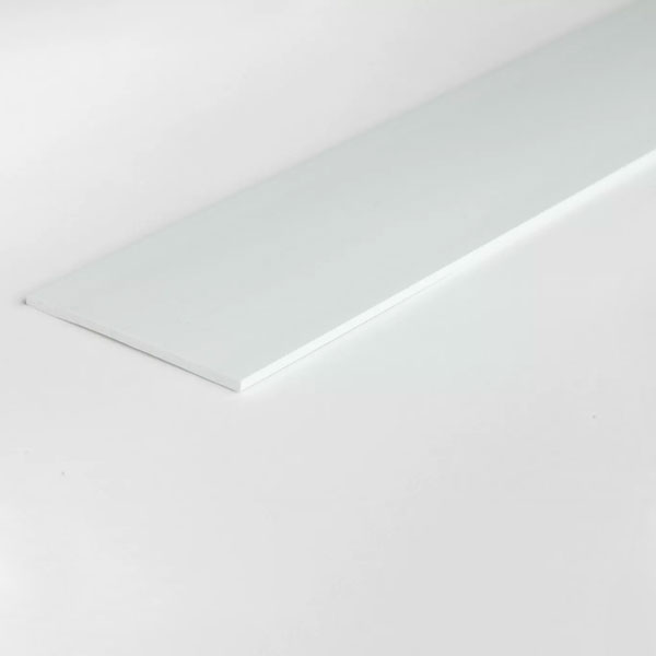 Durable PVC Architrave Cover Flat Bar - 1m Long