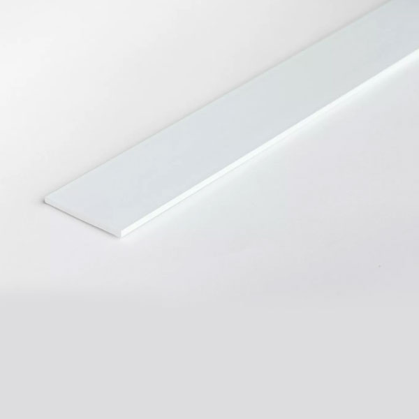 Durable PVC Architrave Cover Flat Bar - 1m Long