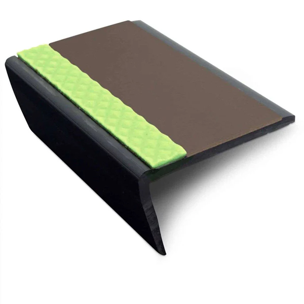 Hard Nose Bullnose PVC Stair Nosing – Non Slip Finish
