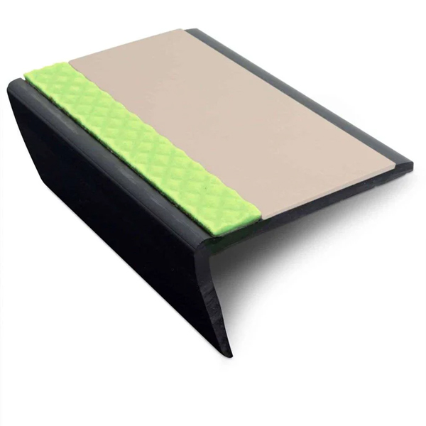 Hard Nose Bullnose PVC Stair Nosing – Non Slip Finish