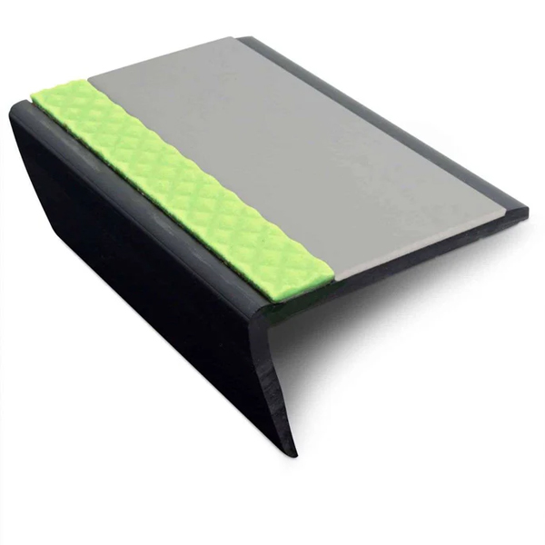 Hard Nose Bullnose PVC Stair Nosing – Non Slip Finish