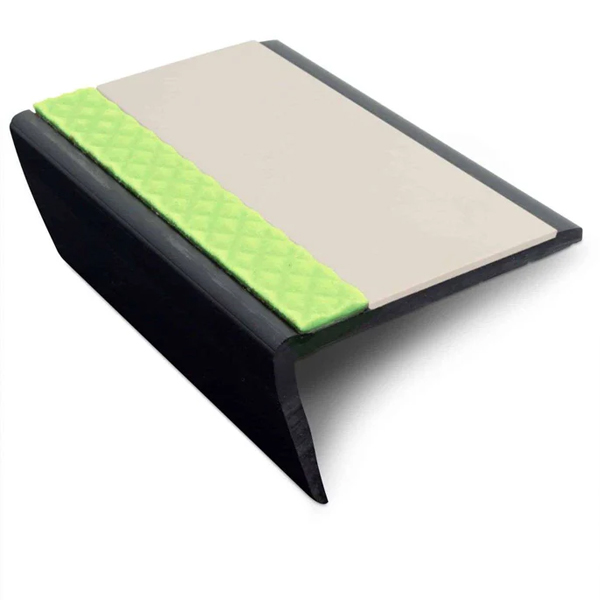 Hard Nose Bullnose PVC Stair Nosing – Non Slip Finish