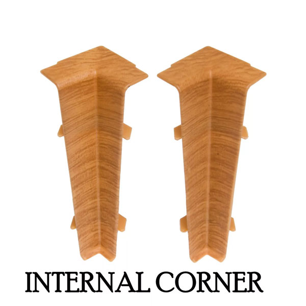 Light Grey Oak PVC Skirting Board & Accessories – Cable Management & Flexible Edges