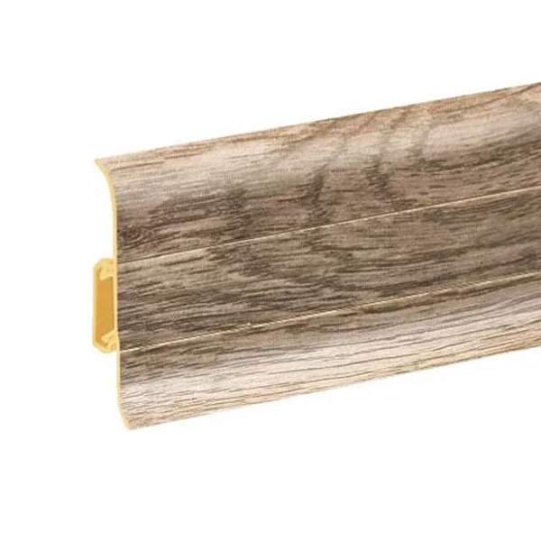 Nordic Oak PVC Skirting Board & Accessories Cable Cover with Flexible Edges