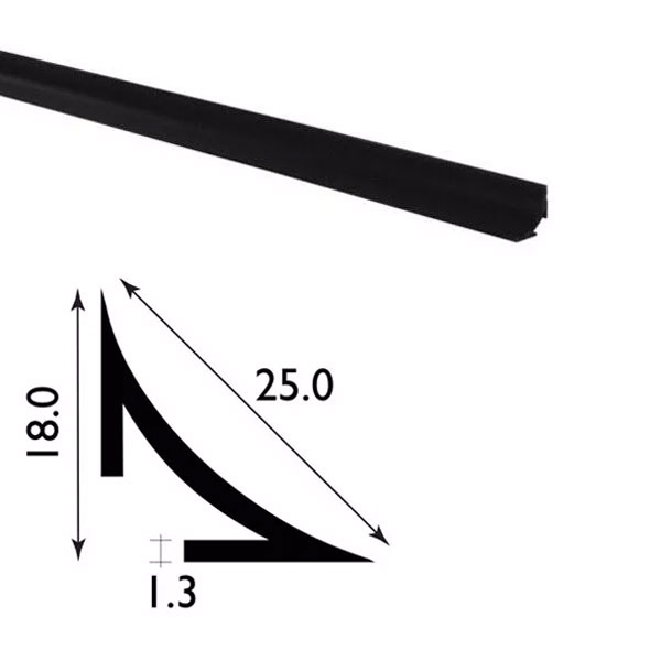 PVC Durable 2.44m Long Plastic Scotia Trim