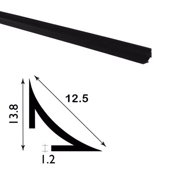 PVC Durable 2.44m Long Plastic Scotia Trim