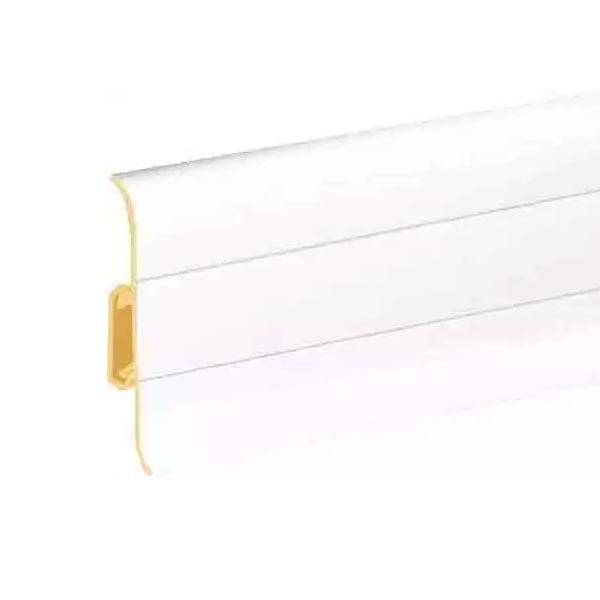 PVC Skirting Board White & Cable Cover with Flexible Edges Accessories