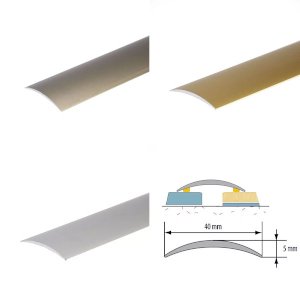 Self-Adhesive Anodised Aluminium Door Floor Bar Edge Trim Threshold