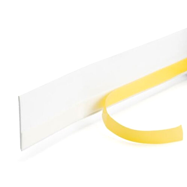 Self-Adhesive Flat White PVC Cover 6m Long Strip for Door & Window Architrave 