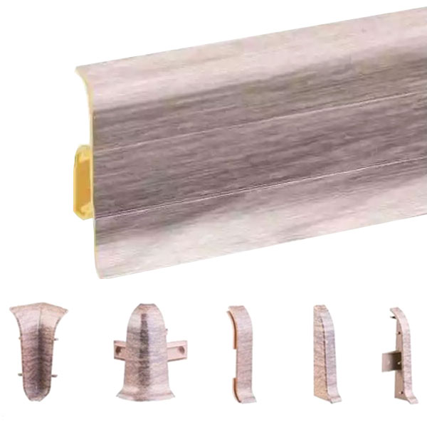  Skandynawian Oak PVC Skirting Board Flooring Trim & Accessories