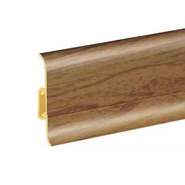 Walnut PVC Skirting Board & Cable Cover Flexible Edges Accessories