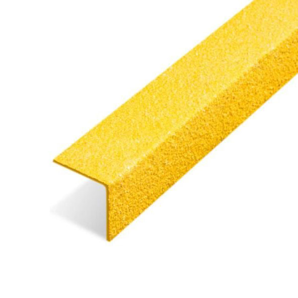 Yellow GRP Stair Nosing Cover Non Slip